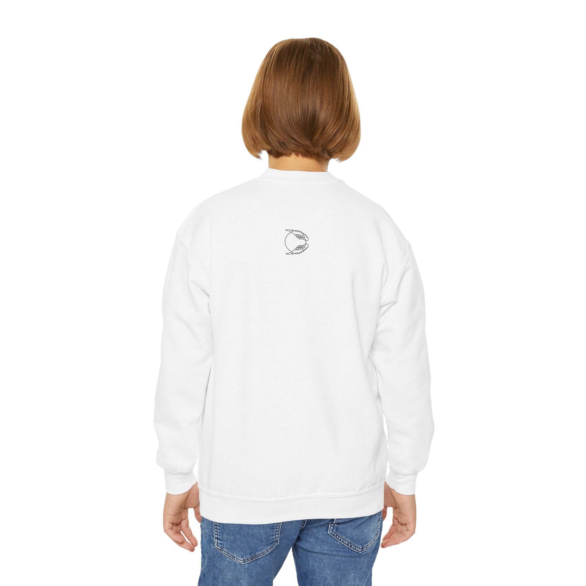 Dream Big Youth Crewneck Sweatshirt — Inspirational City &amp; Mars Design