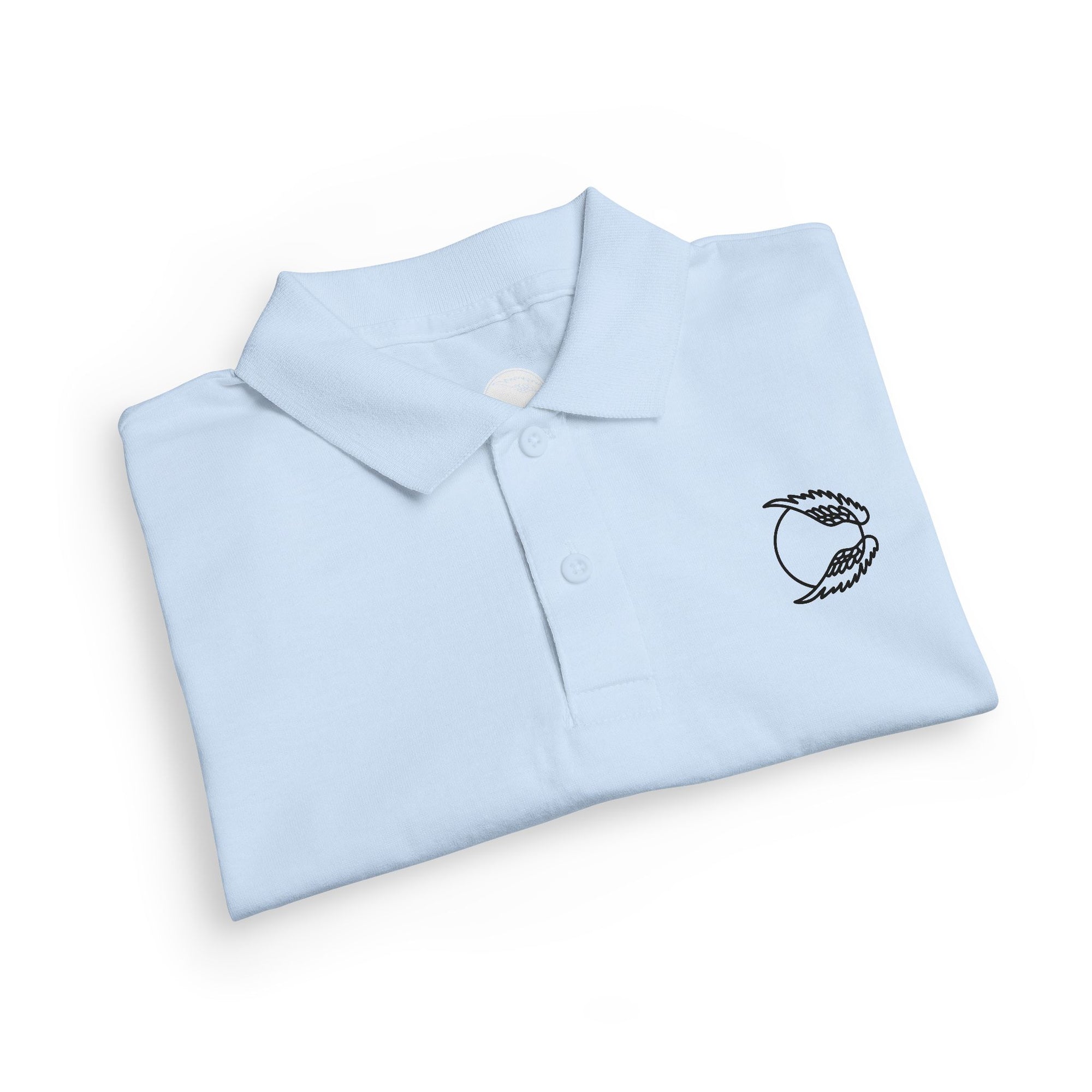 Youth Polo Shirt — Kids’ Polo with ‘Flap. Soar. Repeat.' Sleeve