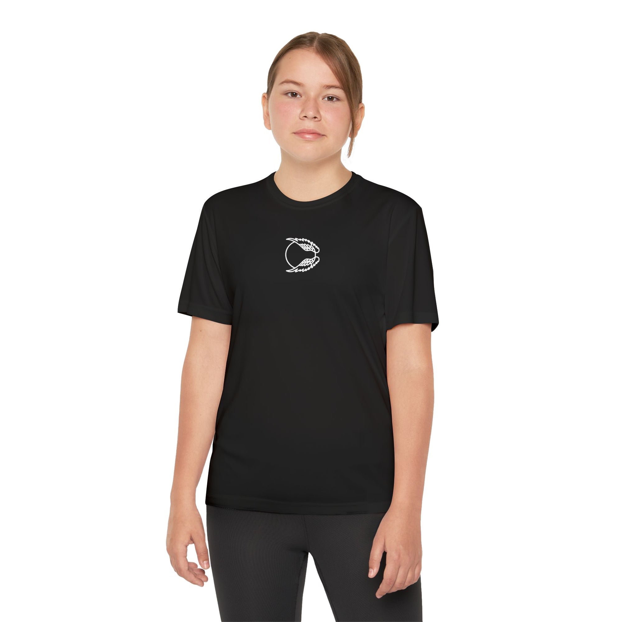 Youth Bird Tee — Front Wing Emblem, Back "FLAP. SOAR. REPEAT."