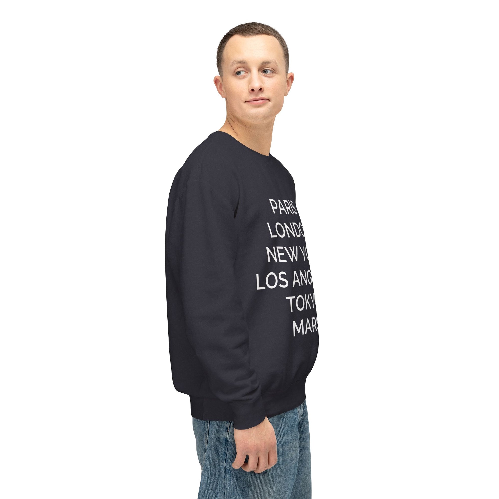 Crewneck Sweatshirt — Paris • London • New York • Los Angeles • Tokyo • Mars