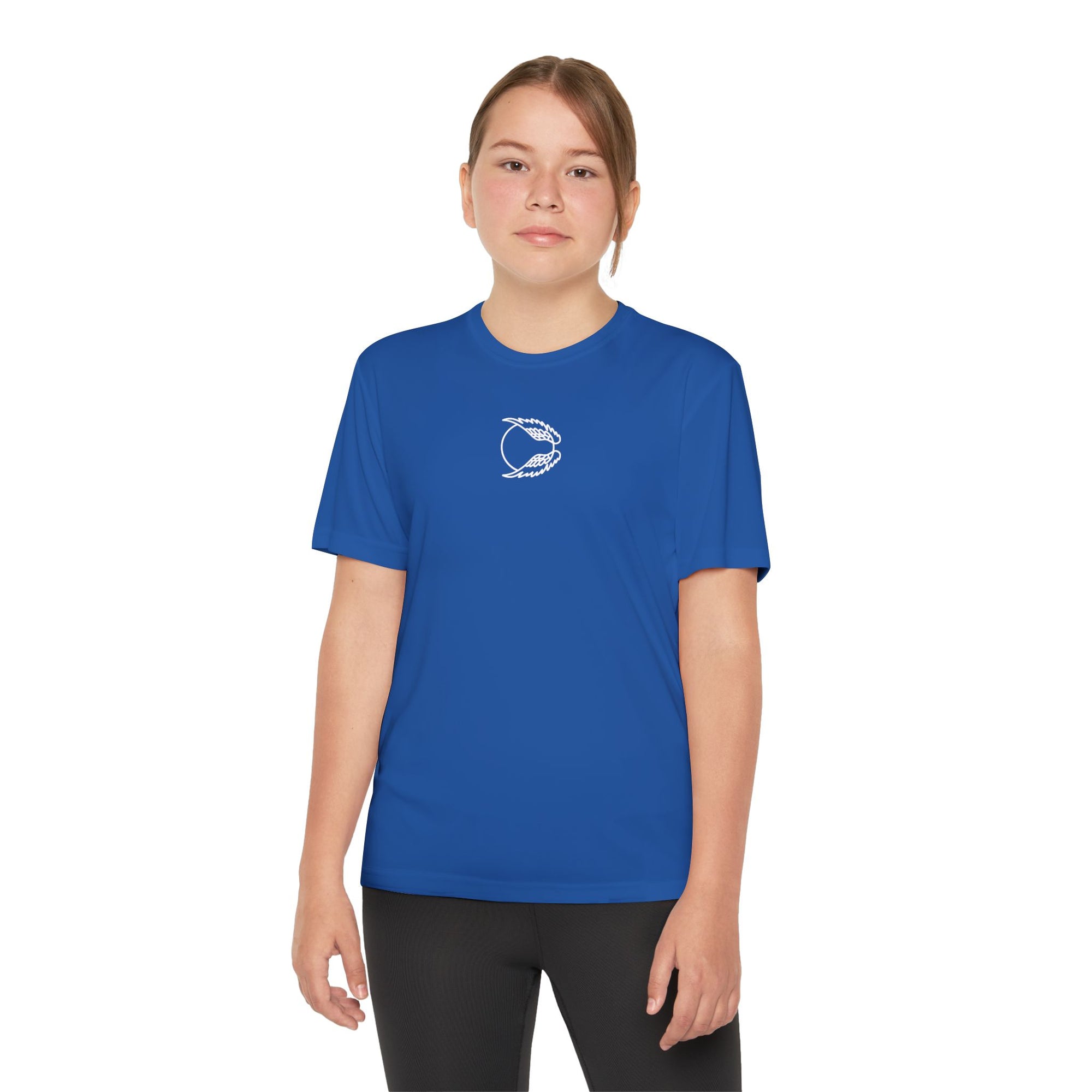 Youth Bird Tee — Front Wing Emblem, Back "FLAP. SOAR. REPEAT."