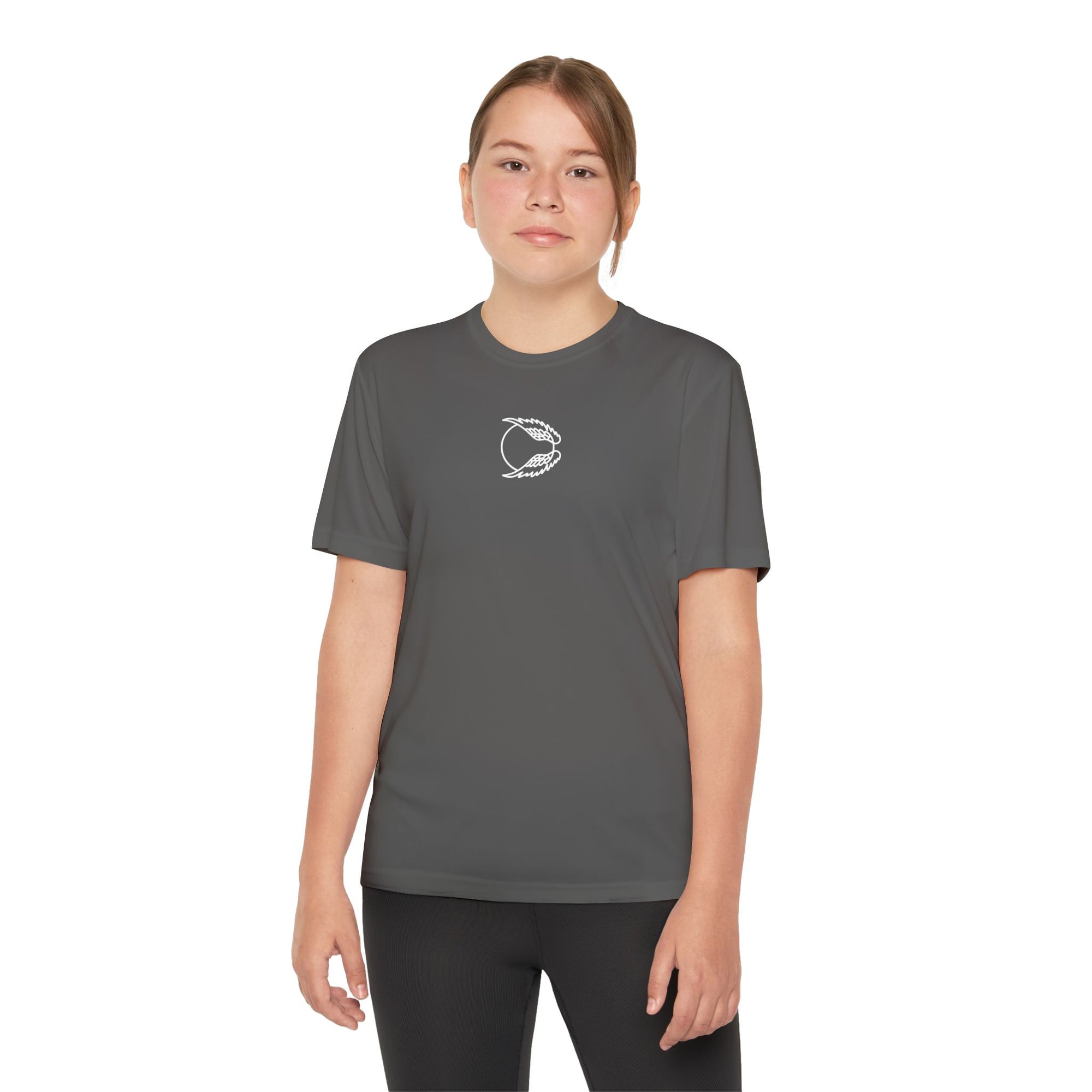 Youth Bird Tee — Front Wing Emblem, Back "FLAP. SOAR. REPEAT."