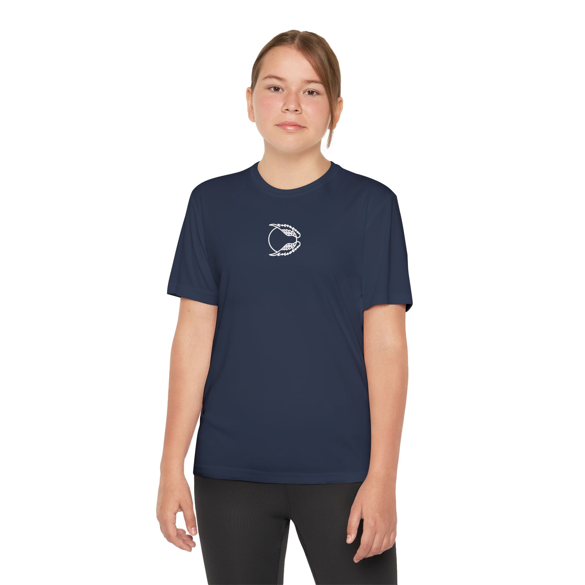 Youth Bird Tee — Front Wing Emblem, Back "FLAP. SOAR. REPEAT."