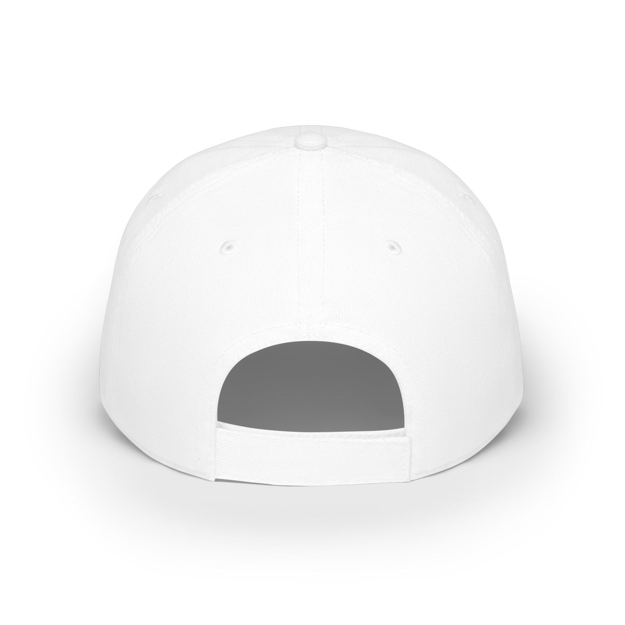 Embroidered Logo Baseball Cap — THE FUTURE - Minimalist White Low-Profile Hat